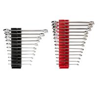 TEKTON - Juego de llaves combinadas con organizadores modulares, 25 unidades (1/4-3/4 pulg., 6-19 mm) (WCB95301)