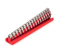 TEKTON Juego de llaves de pata de gallo de 3/8 pulgadas con estante, 17 piezas (8-24 mm) | WCF95201