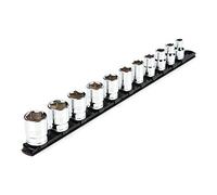 TEKTON Juego de llaves de vaso de 6 puntos de 1/2 pulgada, 11 piezas (3/8-1 pulgada) | SHD92101