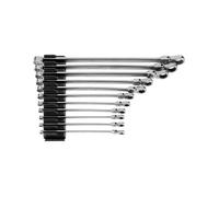 TEKTON Long Fixed/Flex Head 12-Point Ratcheting Box End Wrench Set with Modular Organizers, 11-Piece (1/4-3/4 in.) | WRB95301