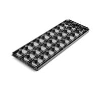 TEKTON OST26330 - Juego organizador de llaves de vaso de 3 rieles, color gris (30 herramientas)