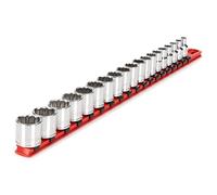 TEKTON SHD91112 - Juego de llaves de vaso de 3/8 pulgadas, 19 piezas (6-24 mm)