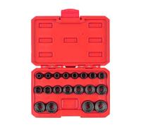 TEKTON SID91306 - Juego de llaves de impacto de 12 puntos de 3/8 pulgadas, 19 piezas (6-24 mm)