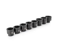 TEKTON SID92004 - Juego de llaves de impacto poco profundas de 6 puntos de 1/2 pulgada, 8 piezas (1-9/16-2 pulgadas)