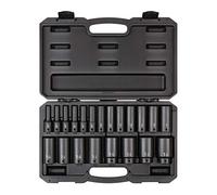 TEKTON SID92306 - Juego de llaves de impacto de 6 puntos de 1/2 pulgada, 21 piezas (5/16-1-1/2 pulgadas)