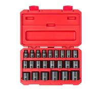 TEKTON SID92322 - Juego de llaves de impacto de 6 puntos de 1/2 pulgada, 23 piezas (10-32 mm)