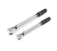 TEKTON TRQ95904 - Juego de llaves dinamométricas de micrómetro de doble dirección de 90 dientes y 1/2 pulgadas, 2 piezas (10-100 pies-libra, 40-200 pies-libra)