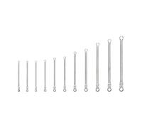 TEKTON WRB95001 - Set de llaves de carraca de 12 puntas con cabeza fija y flexible largas, 11 unidades (1/4-3/4 pulgada)