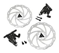 TEKTRO MD-C550 - Juego de frenos de disco mecánicos de montaje plano para carretera (rotores de 160 mm, delantero y trasero, MH1849)