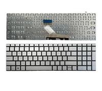 TEktvJAgb Teclado Compatible con 15-CN 15-CR 15-CW 15-DR 15-DF 15-EC 15-CX 15-DK 15-DF 15t-DA 17-by 17-CA TPN-Q208(Silver NO Backlit)
