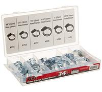 Tekz 45348 Surtido de abrazaderas de manguera - 34 piezas