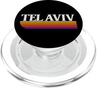 Tel Aviv Israel Retro Gráfico PopSockets PopGrip para MagSafe