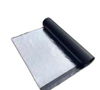 Tela adhesiva de asfalto impermeable de 80 cm de ancho para techos, cinta selladora de aluminio de 1 mm, cinta de reparación de terraza al aire libre para techo de jardín (80 x 1000 cm)