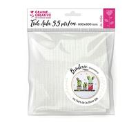 Tela Aida 5,5 puntos/cm blanco 50 x 60 cm