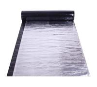 Tela Asfaltica Autoadhesiva para Tejado, Cinta de Selladora de Aluminio Impermeable, Banda de Butilo de Reparación para Piscinas Tuberías(50x200cm)