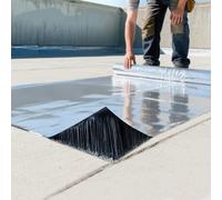 Tela Asfáltica Autoadhesiva para Tejado - Cinta Selladora de Aluminio Impermeable Autoadhesiva, Rollo Membrana Bituminoso Reparación para Techo Terraza Goteras Grietas(20x1000 cm/0.66x33 ft)