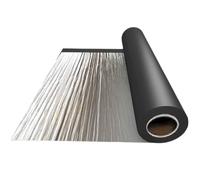 Tela Asfáltica Autoadhesiva Tejado, Cinta de Aluminio Impermeable, Rollo Bituminoso Reparación Adhesiva para Terraza Techos Goteras Grietas(30x500cm)