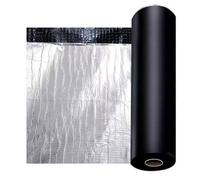 Tela Asfáltica Autoadhesiva Tejado, Cinta de Aluminio Impermeable, Rollo Bituminoso Reparación Adhesiva para Terraza Techos Goteras Grietas(20x1000cm)