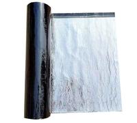 Tela Asfaltica co Aluminio Autoadhesiva para Tejado, Cinta de Selladora Adhesiva Impermeable para Reparación, Membrana Bituminosa para Terraza(30x300cm)