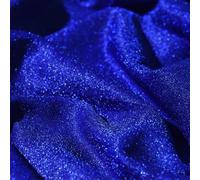 Tela con purpurina 1 x 1,5 m, poliéster con película PET, negro/plateado/borgoña/rojo/azul/azul claro/violeta oscuro/rosa para manualidades, costura, decoración de boda, cortinas, vestidos (azul real)