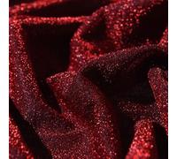 Tela con purpurina estrellada de 1 x 1,5 m, malla de poliéster brillante para manualidades, decoración de bodas, vestidos, faldas, cortinas y proyectos hechos a mano, color negro (borgoña)