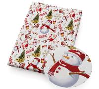 Tela de algodón de poliéster con estampado navideño, material hecho a mano, suministros de vestidos, parche textil para el hogar, 50 x 145 cm, tela para coser (1148584, Bullet Textured Live)
