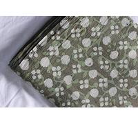 Tela de algodón estampada en bloque Tela india impresa a mano, tela de algodón suave de The Yard Fabric, tela estampada Jaipuri Kurti para el vestido de verano (5 yards)