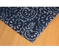 Tela de algodón estampada en bloque Tela india impresa a mano, tela de algodón suave de The Yard Fabric, tela estampada Jaipuri Kurti para el vestido de verano (2.5 yards)