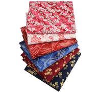 Tela de algodón estilo japonés, paquetes de tela de patchwork con estampado de flores y bronceado, telas para coser, tela decorativa, para ropa, tela para patchwork