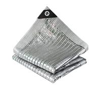 Tela de aluminio reflectante al 75 %, ojales reforzados de 3 x 10 m, lona plateada para jardines, invernaderos y uso al aire libre