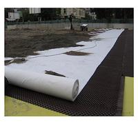 Tela de barrera de malezas - Cubierta de suelo resistente de 7 onzas para calzadas, grava, adoquines, drenaje, control de erosión, disponible en 1 m, 1,5 m, 2 m de ancho
