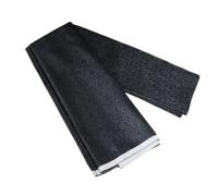 Tela de brocado jacquard de lino grueso de seda sintética (negro, corte por yarda)