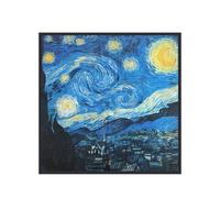 Tela de con de Noche Estrellada de Van , ¡ Pañuelo Cuadrado Artístico es Súper! el Cielo Estrellado se Convierte en un Accesorio Diario, Vez que Lo