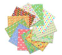 Tela de costura de Pascua, 12 paquetes de tela de 40.6x50.8 cm, para manualidades, algodón, conejo, pollo, tela de retazos para costura de Pascua, suministros de decoración de fiesta en el hogar