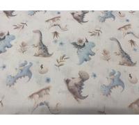 Tela de DINOSAURIOS, tela de algodón 100% popelina, telas de labores y manualidades, telas por metros, 1 metro x 140 cms