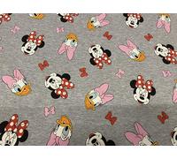 Tela de disney, Tela de MINNIE Y DAISY PUNTO, telas de camisetas, pijamas, telas de algodón, telas infantiles, telas por metros, 1 metro x 140 cms