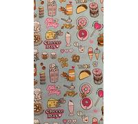 Tela de disney, tela de TOM Y JERRY COMIDA, tela infantiles, telas de algodón, tela de labores y manualidades, telas por metros, 1 metro x 140 cms