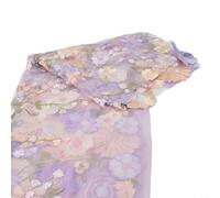 Tela de encaje bordada floral, gasa de malla suave para costura, manualidades, fabricación de vestidos, patrón de girasol 3D, material de tela colorida, rollo de 130 x 91 cm (estilo A)