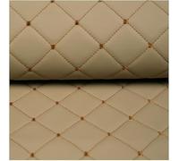 Tela De Espuma Acolchada, Cuero Sintético, Respaldo Esponja Gruesa, Patrón Acanalado En Forma Diamante, Funda Asiento Automóvil(Coffee,1.4x8m)