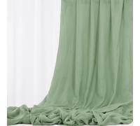Tela de Estopilla de Gasa para Boda Verde Salvia 9,2m x 90cm, Cortina de techo de estopilla Camino de Mesa, Estopilla DIY para Silla, Servilletas, Decoración de Boda