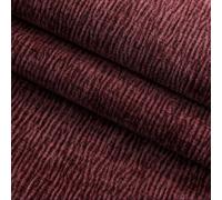 Tela de felpilla de lujo por metro, 145 cm de ancho, material de tapicería resistente, para hacer fundas de sofá, cortinas y fundas de almohada (color rojo oscuro)