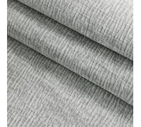 Tela de felpilla de lujo por metro, 145 cm de ancho, material de tapicería resistente, para hacer fundas de sofá, cortinas y fundas de almohada (gris claro)