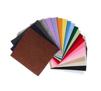 Tela de Fieltro 40/20 piezas de láminas fieltro no tejido colores for manualidades multicolor, ideales for proyectos bricolaje para Manualidades(20pcs,15x15cm)