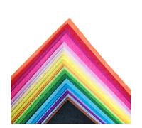 Tela de Fieltro 40 piezas de láminas fieltro colores, 1 mm grosor, for manualidades, tela no tejida resistente, cuadrados, costura hecha a mano para Manualidades(20x30cm 40pcs)