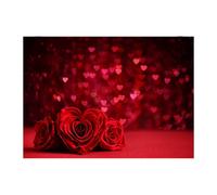 Tela de fondo para el Día de San Valentín de 210 x 150 cm, material fotográfico de flores de amor, tela de fondo para fotografía, A