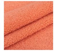 Tela de Forro de Imitación Borreguito Suave y Esponjosa Tela Polar Sherpa Material de Piel Sintética de Forro de Felpa, para Chaquetas, Sudaderas, Costura, Ropa, Mantas, 50x160cm(Color:Orange)