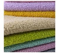 Tela de Forro de Imitación Borreguito Suave y Rizado Piel Sintética Sherpa Efecto Piel de Oveja Tela de Forro Polar Sherpa para Disfraces Costura Alfombras Decoración Del Hogar 50x170cm(Color:Khaki)