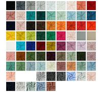 Tela de jersey uni, vendida por metro, certificada por Standard 100 de Tex, 69 colores a elegir, uni + melange (043 I Lila, 50 x 150cm)