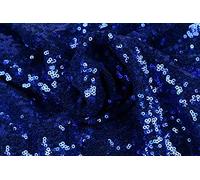 Tela de lentejuelas de 3 mm elástica en 2 direcciones, multicolor, material para manualidades de carnaval, 130 cm de ancho, 2 metros, azul rey