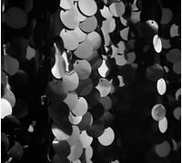 Tela de lentejuelas grandes 18 mm, elástica en 2 dir., fondo para vestido de novia, 130 cm, lentejuelas plateadas brillantes (se vende por metro)